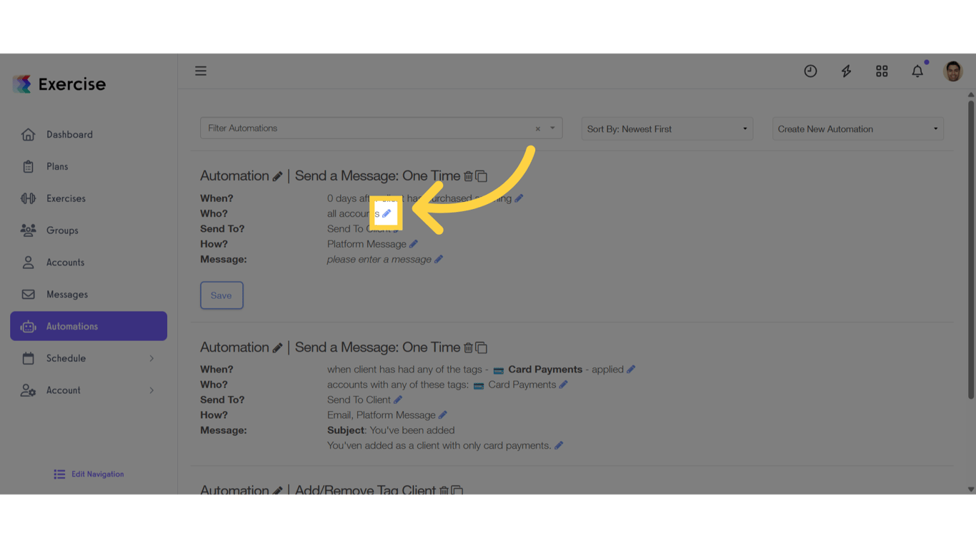 Customize the “Who?” Settings