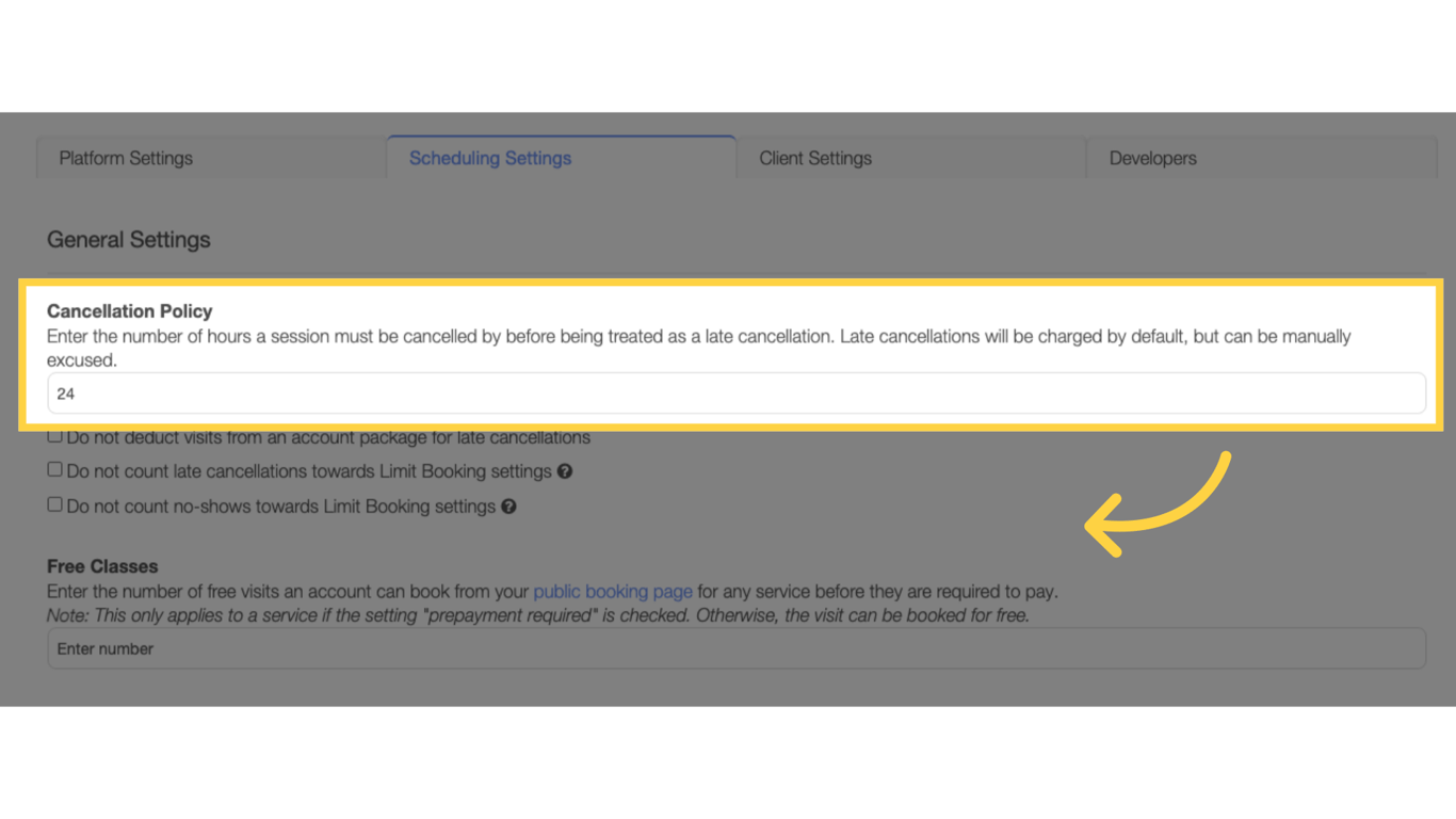 Enter number of hours.