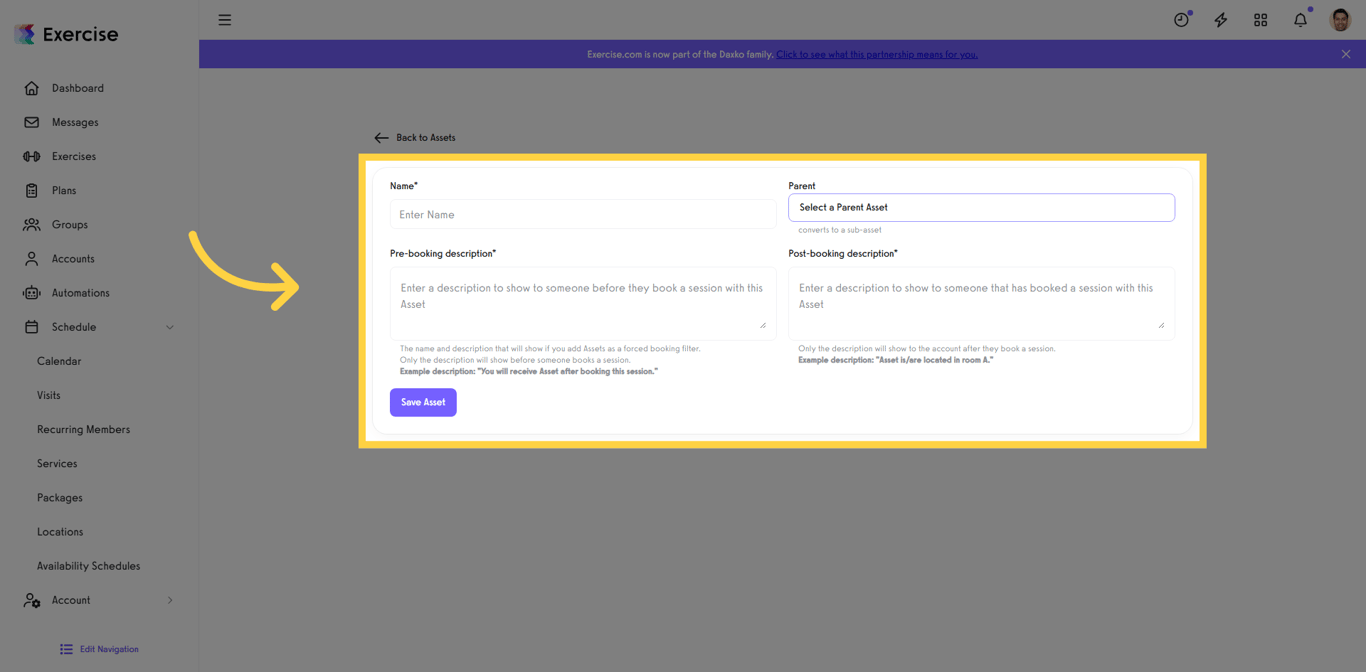 Step 2: Open Asset Details
