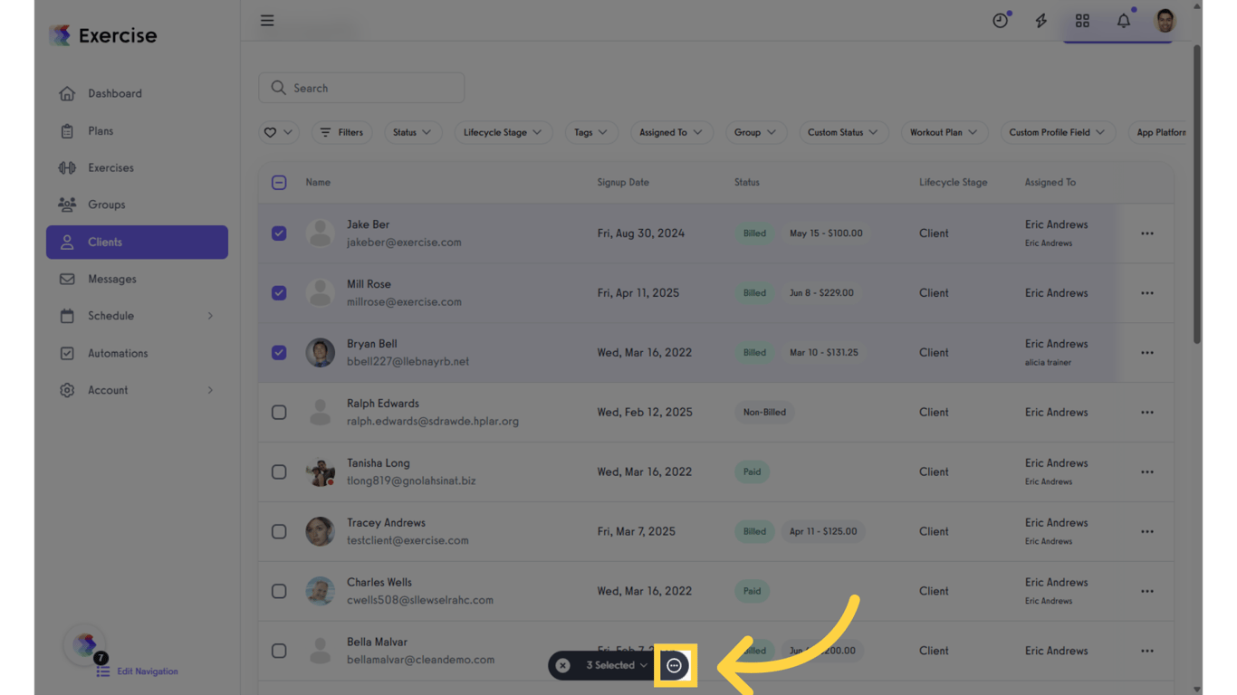 Click the “More Options” icon.