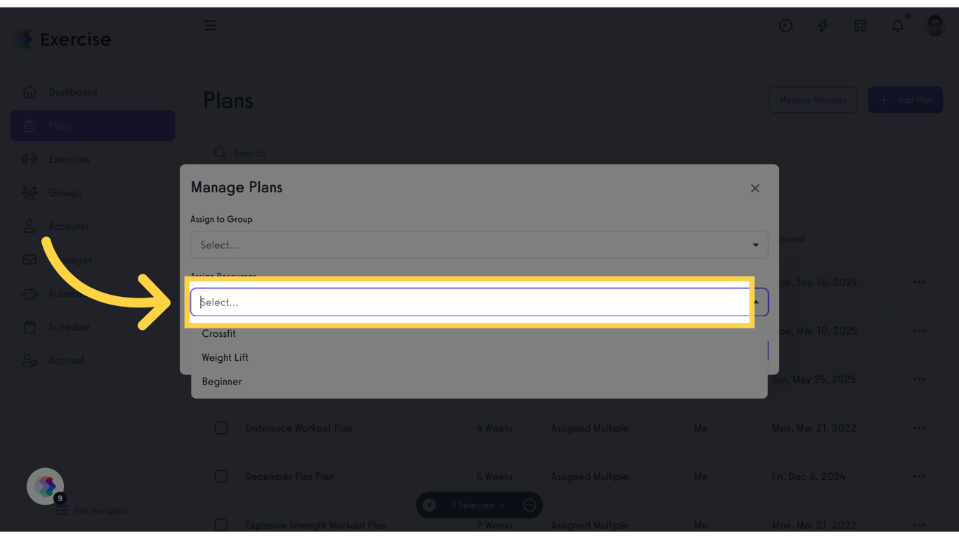 Click 'Assign Resources'