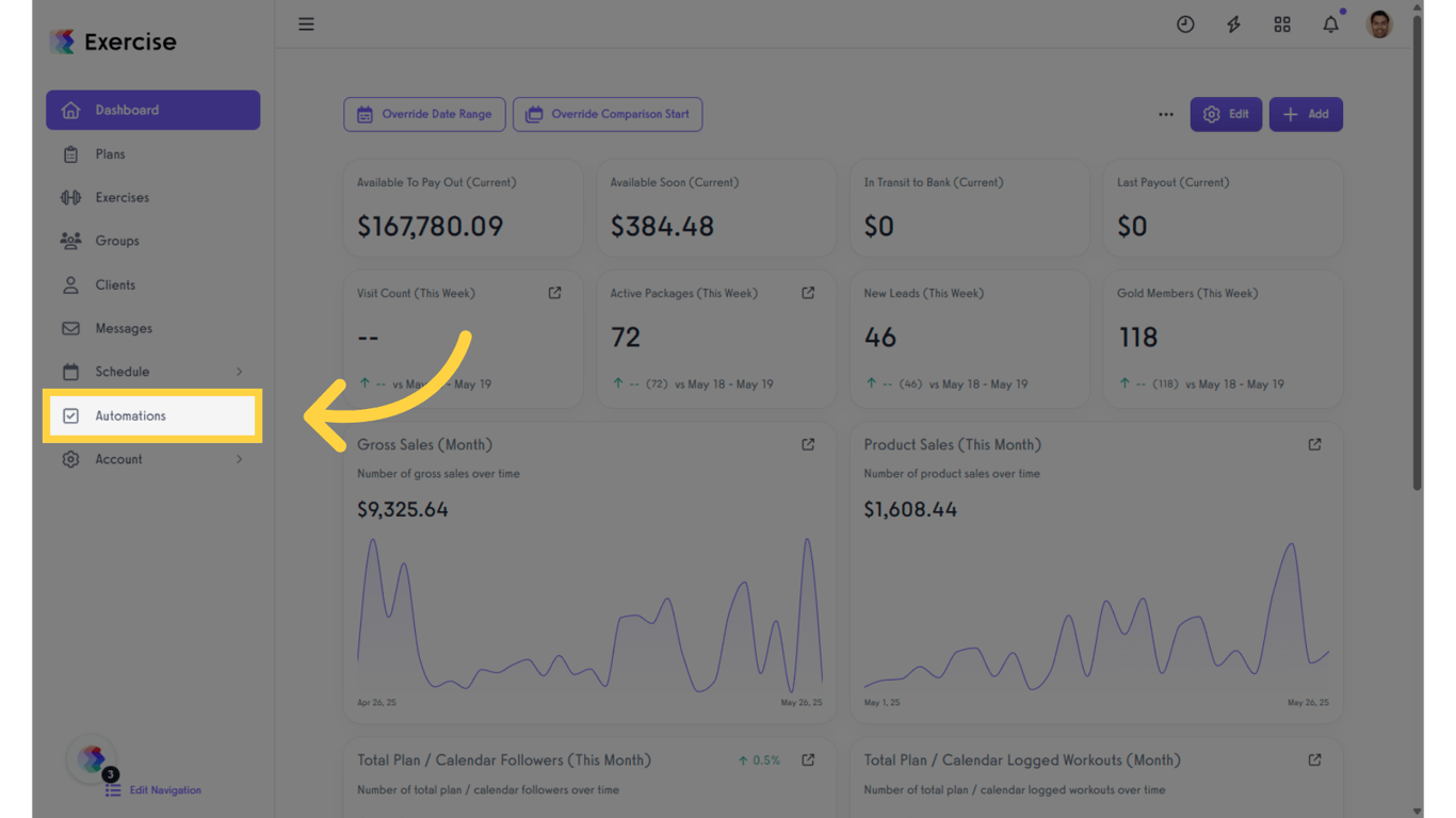 Click on the “Customize Platform” tab on the left sidebar.