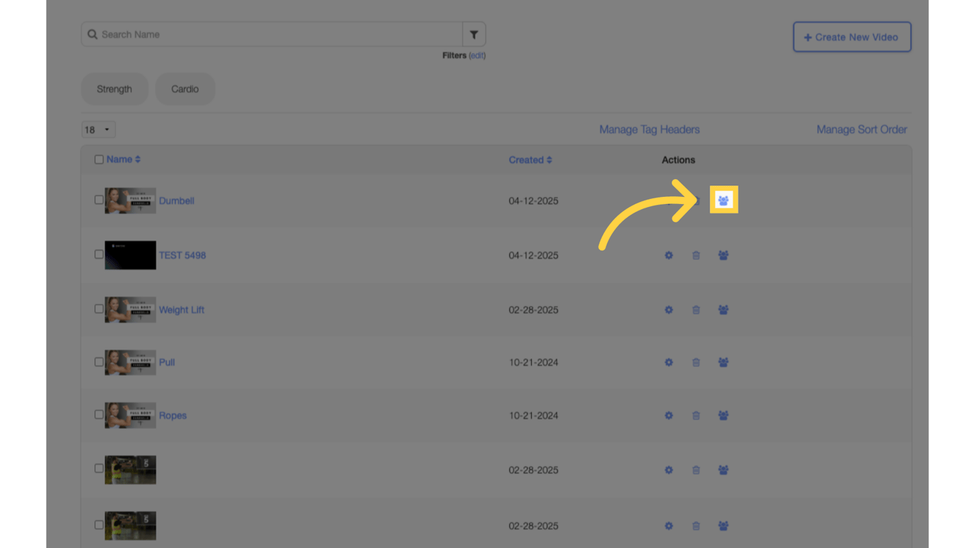 Option 1 Step 1: Click to assign a video.