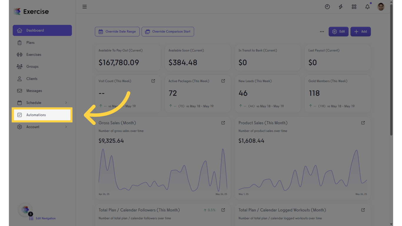 Click on the “Customize Platform” tab on the left sidebar.