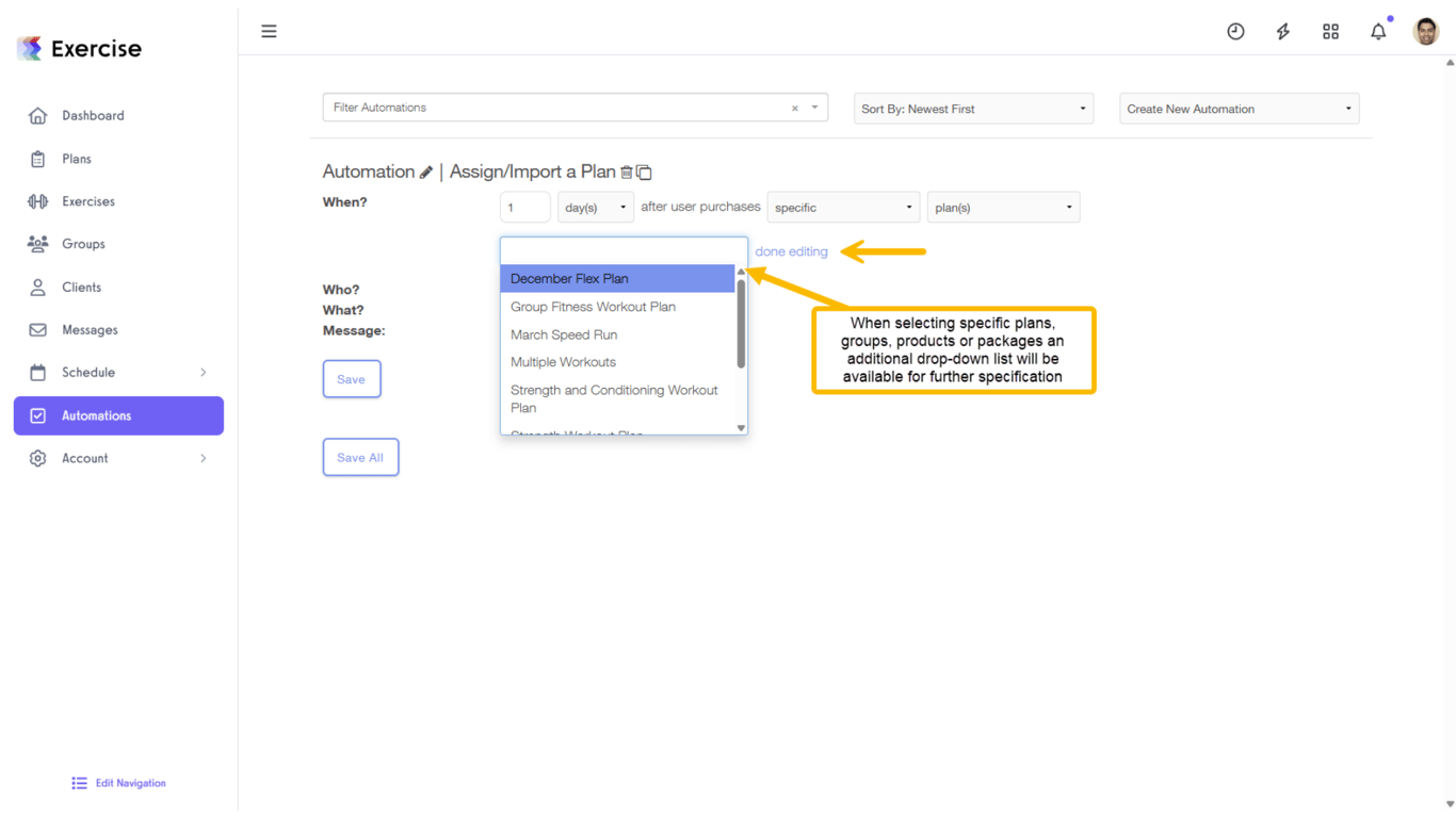  Purchased Specific Automations.