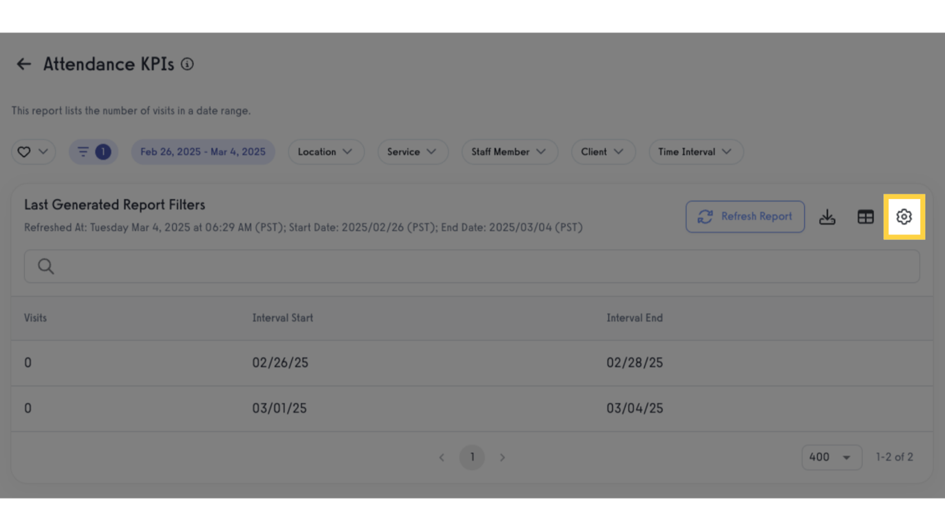 Click 'Customize Report'