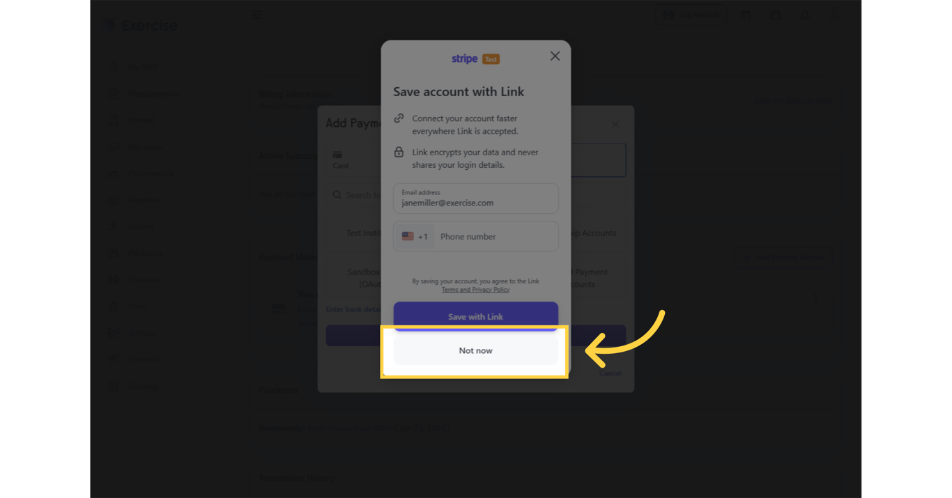 Click “Not Now.”