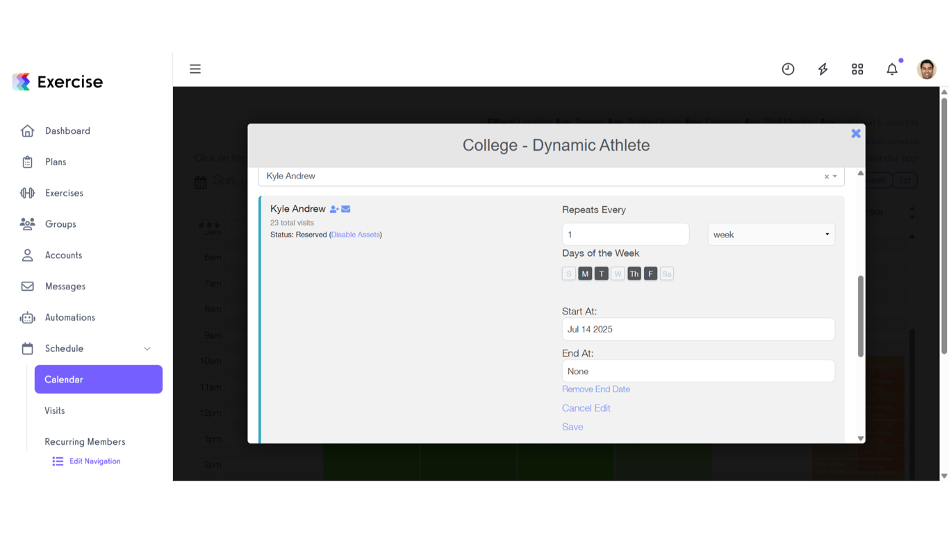 Customize Recurring Membership