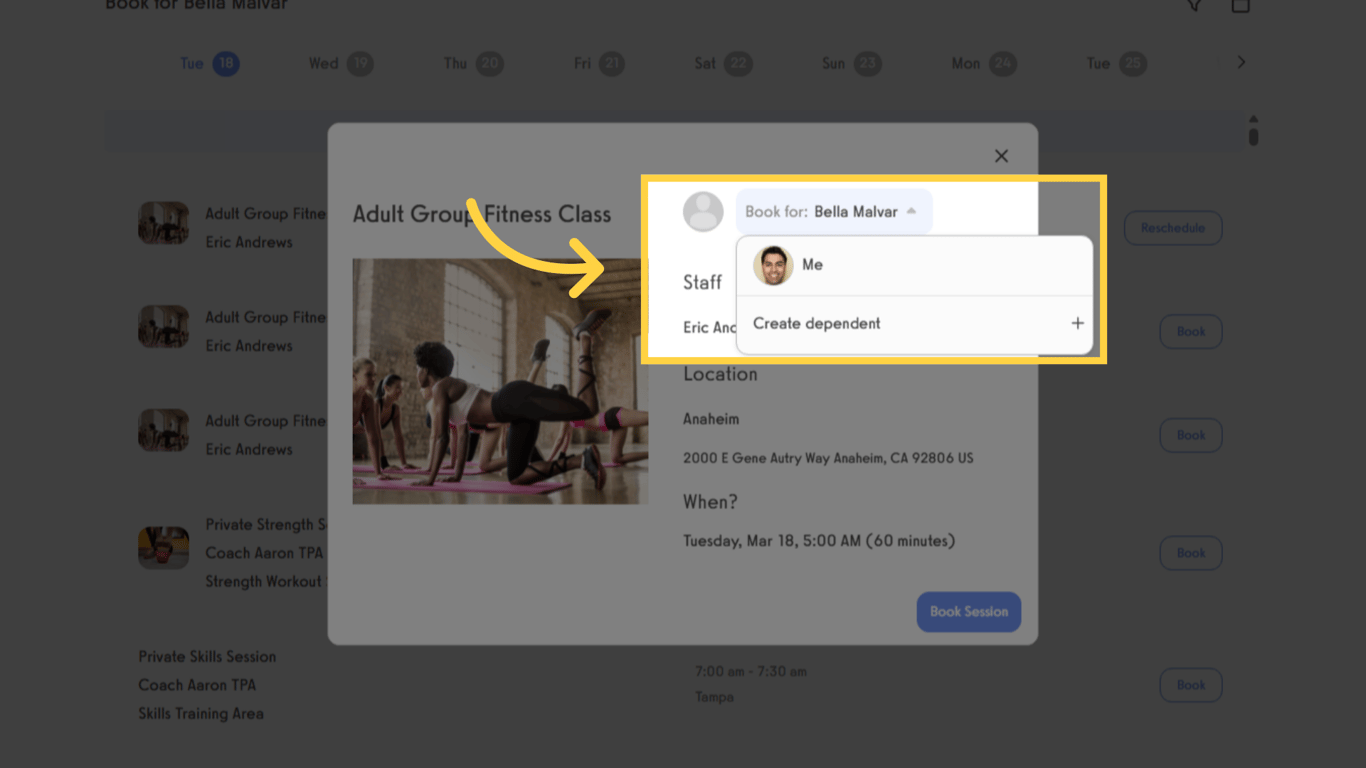 Select the dependent.