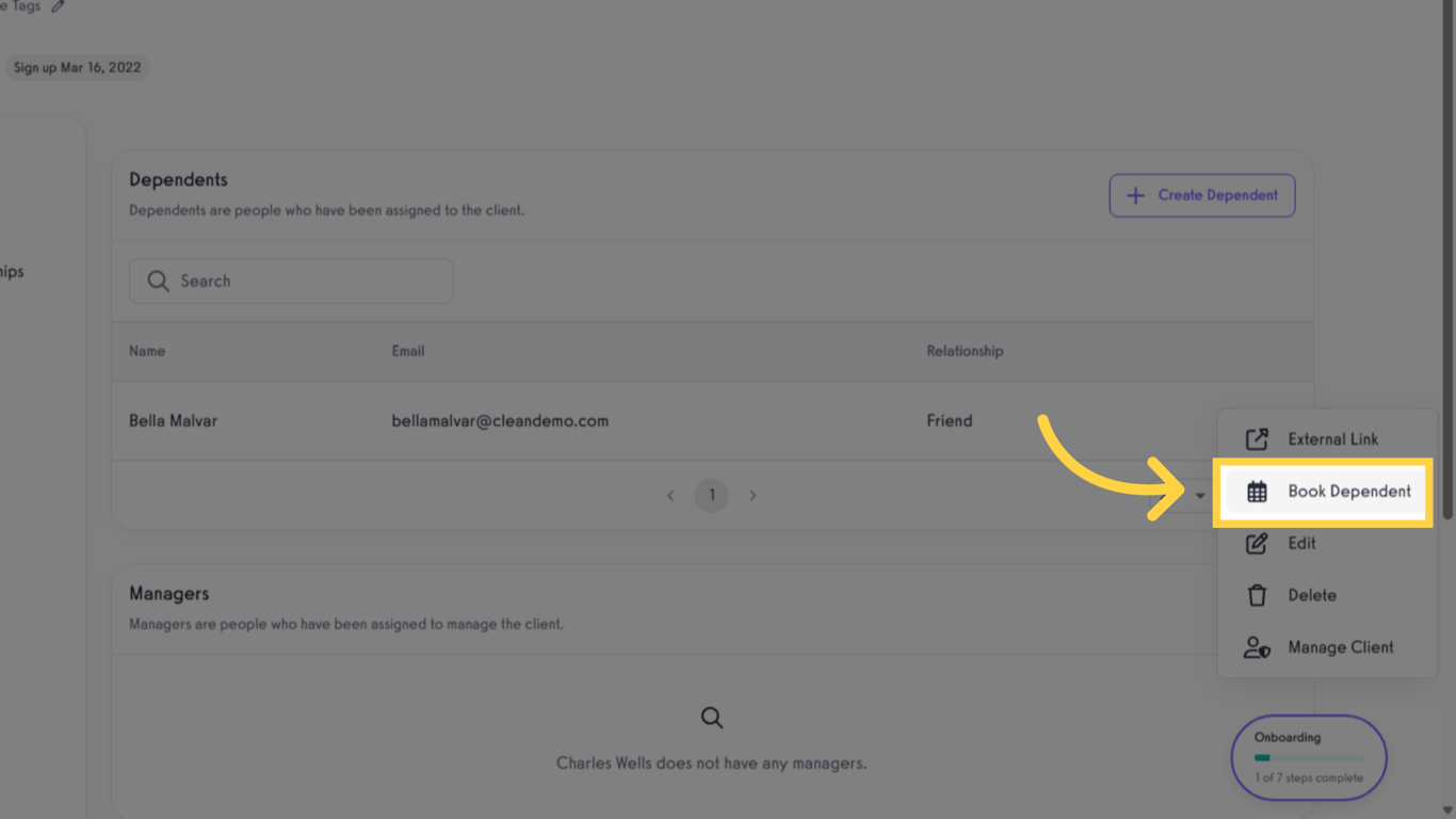 Click 'Book Dependent'