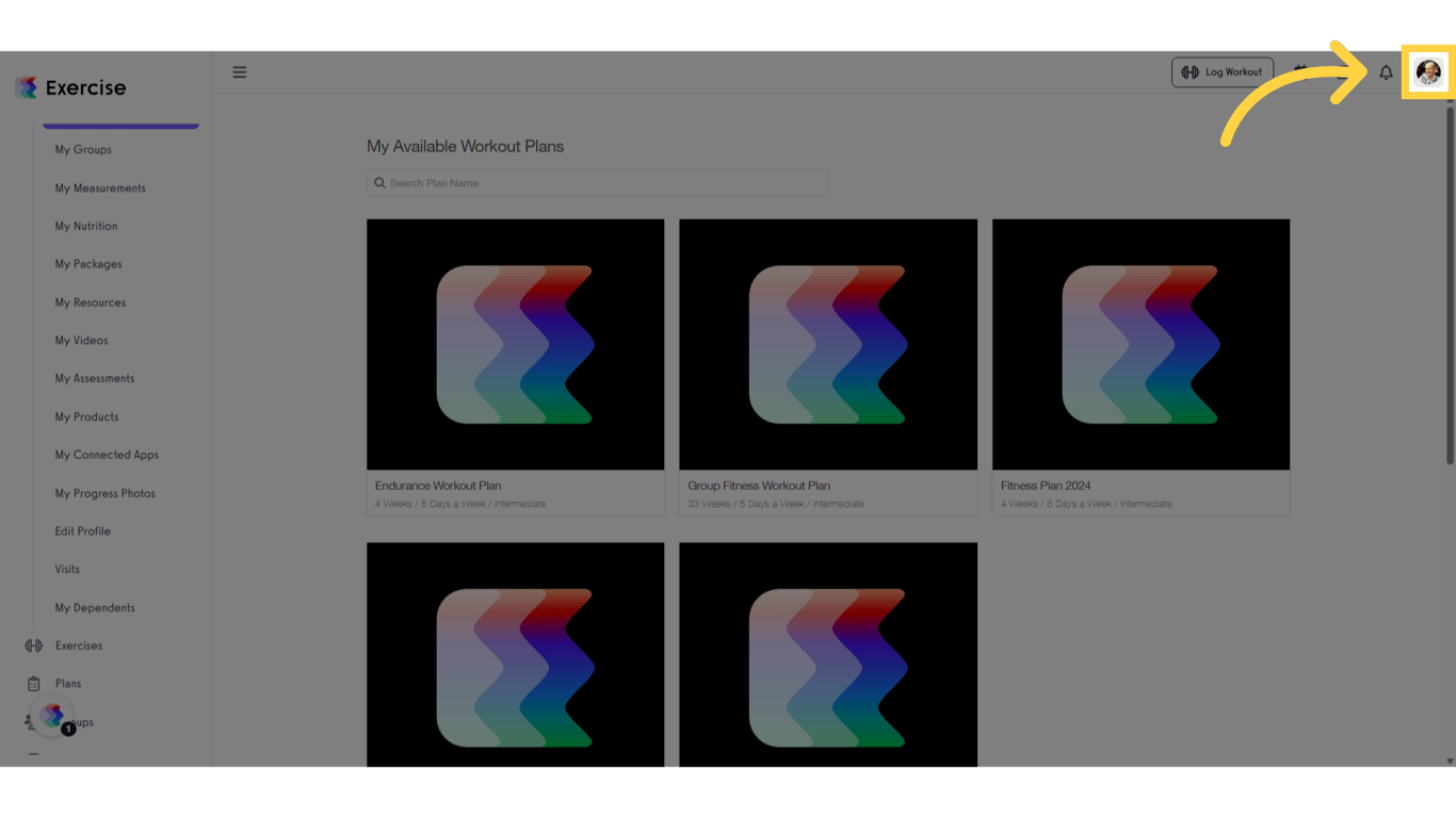 Use the top right menu to open Billing Information.
