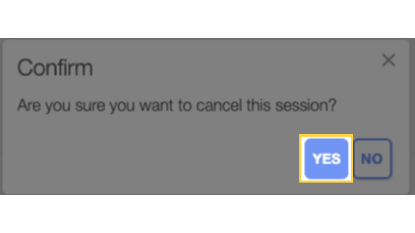 Click 'Yes' to confirm.