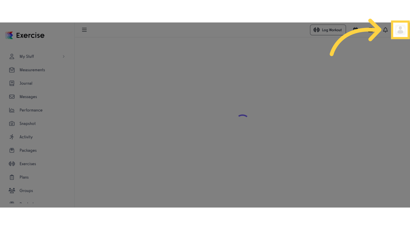 Click the profile icon