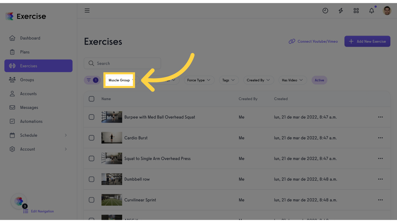 Select a filtrer.
