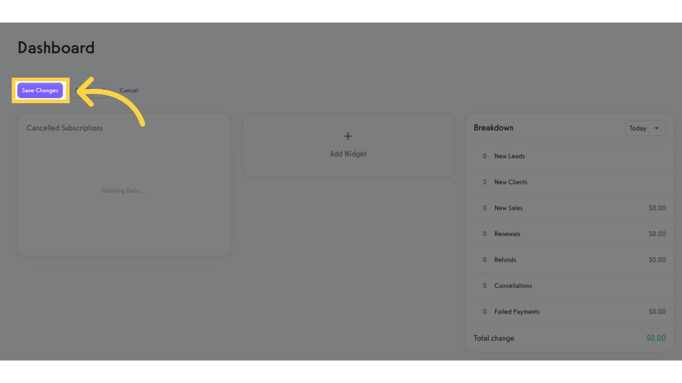 Click 'Save Changes'