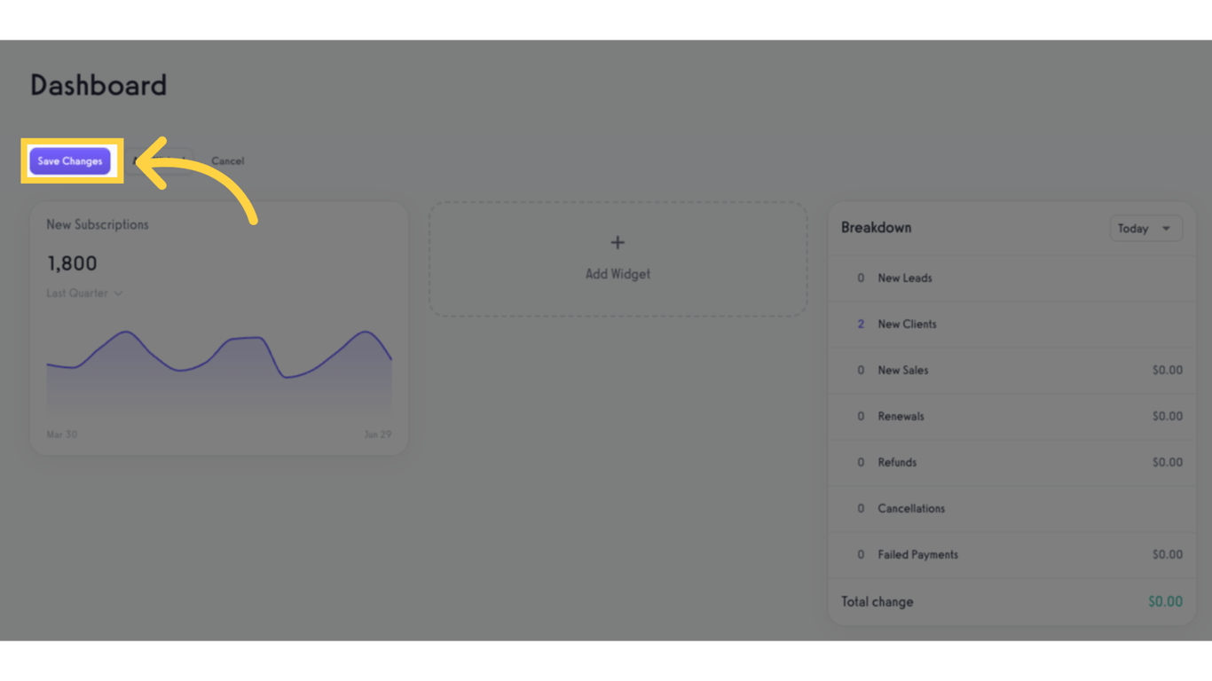 Click 'Save Changes'