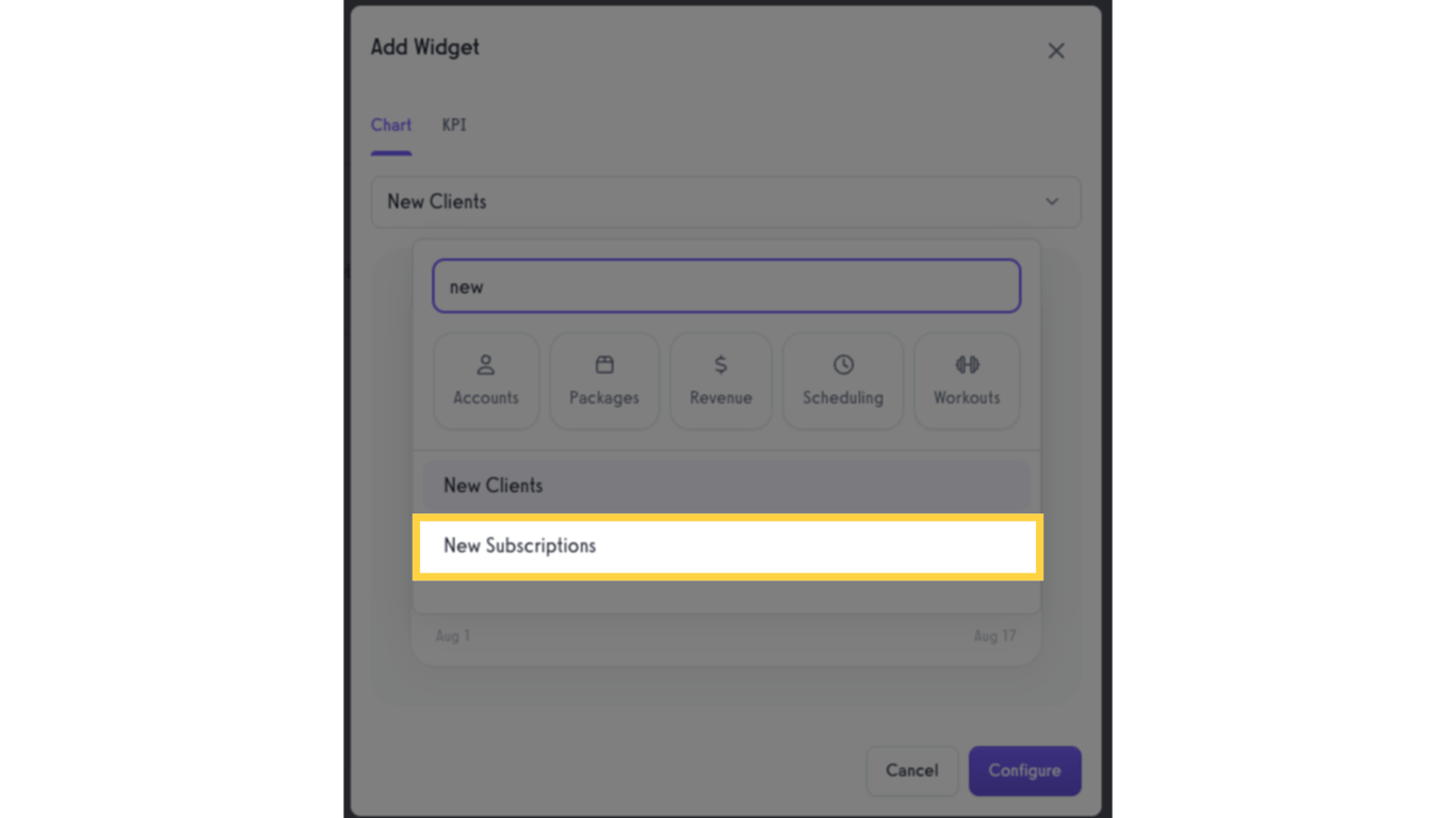 Click 'New Subscriptions'