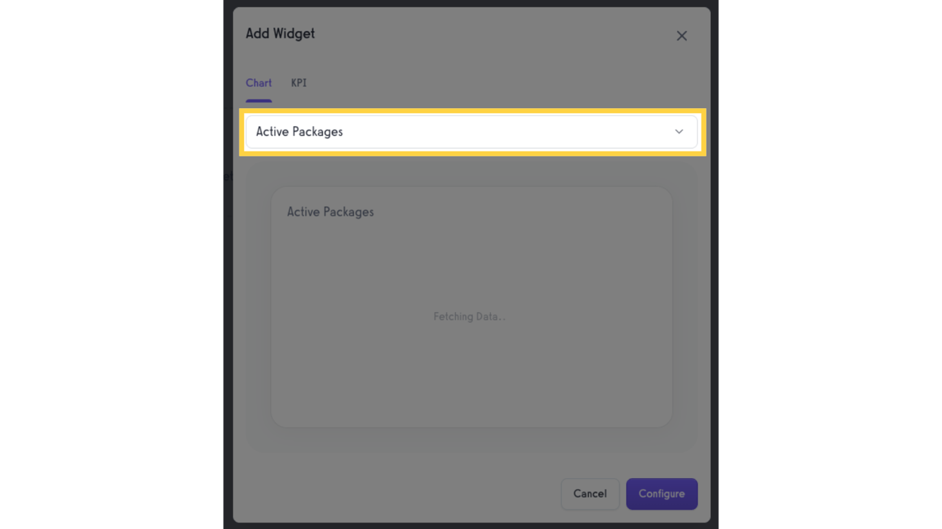 Click the dropdown menu