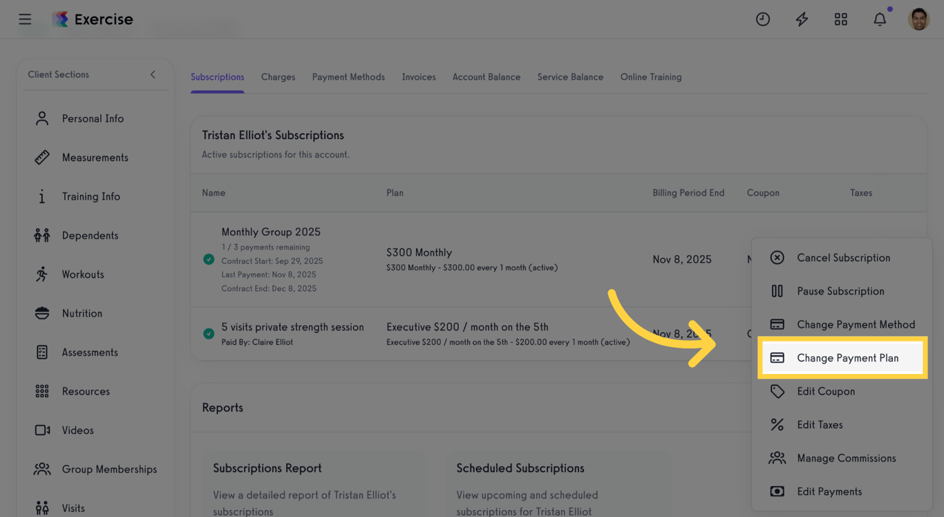 Return to Subscription Options