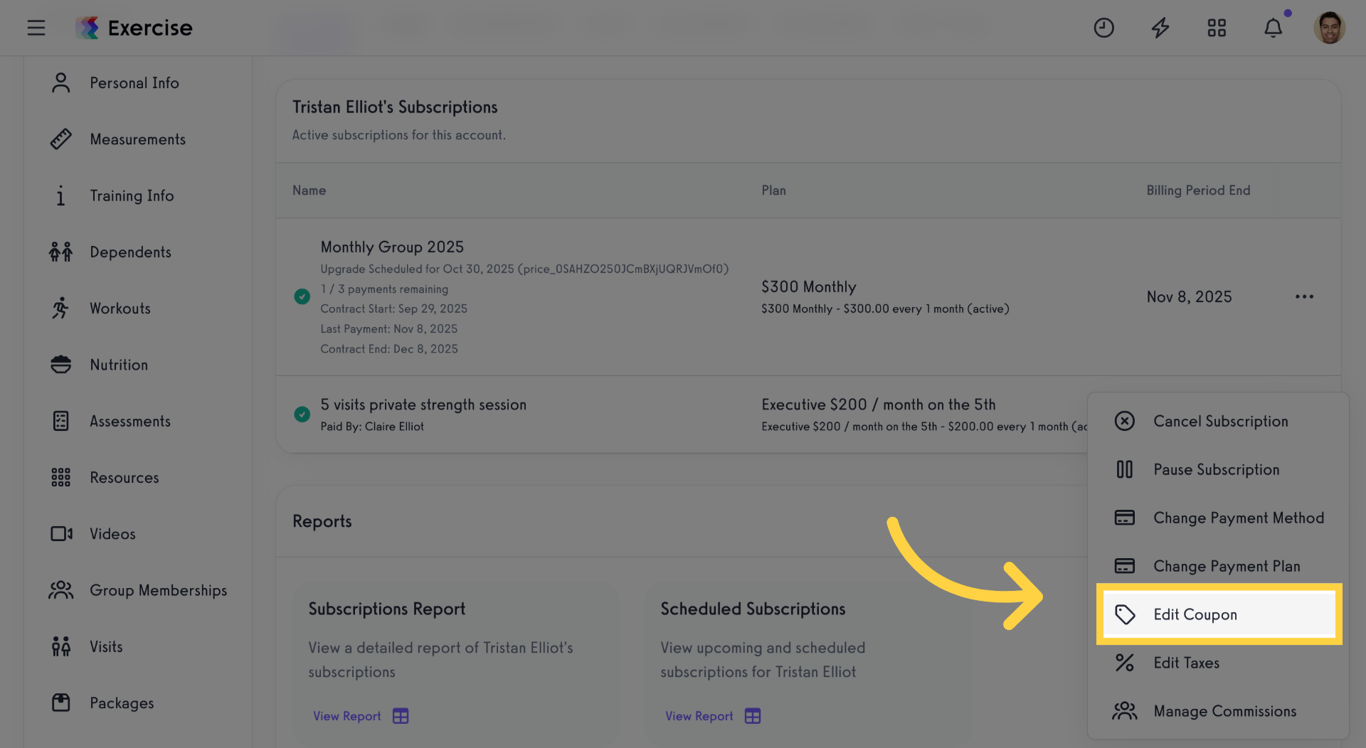 Return to Subscription Options