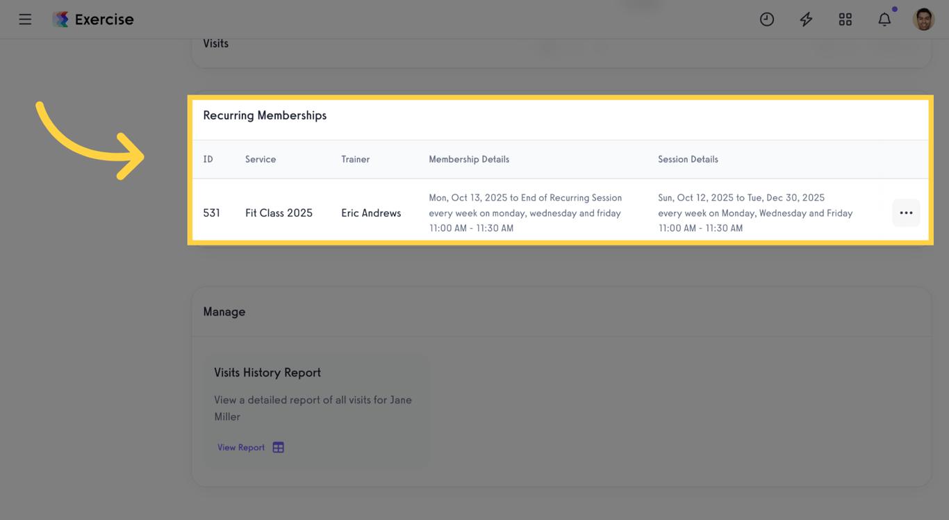 Recurring Memberships