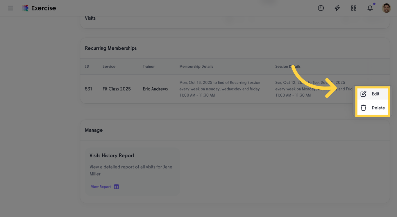 Recurring Membership Options