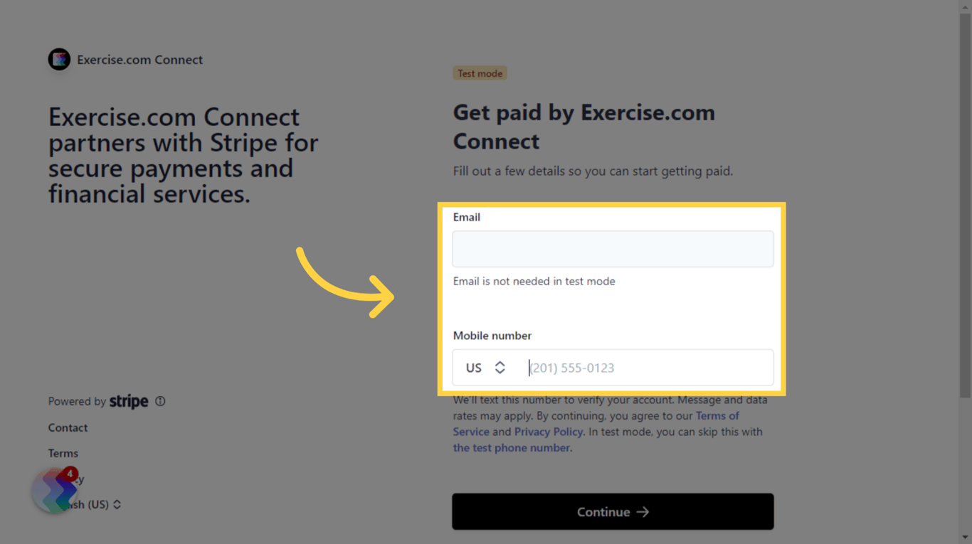 Enter your Email and Phone Number