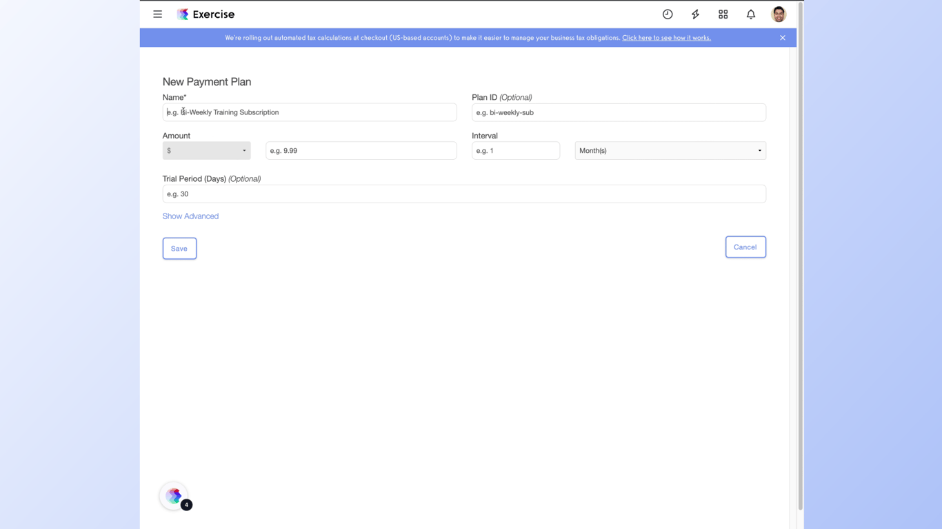 Fill in the name fields.