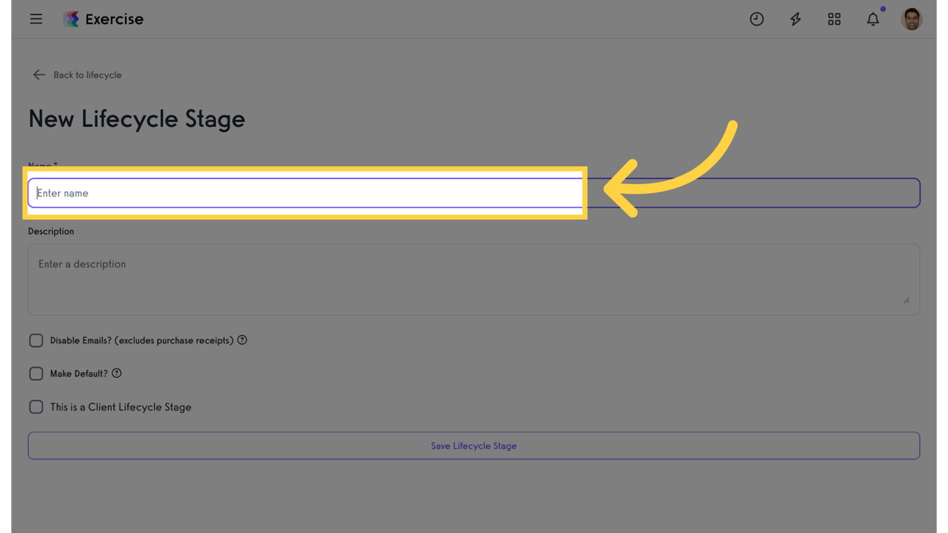 Name Lifecycle Stage