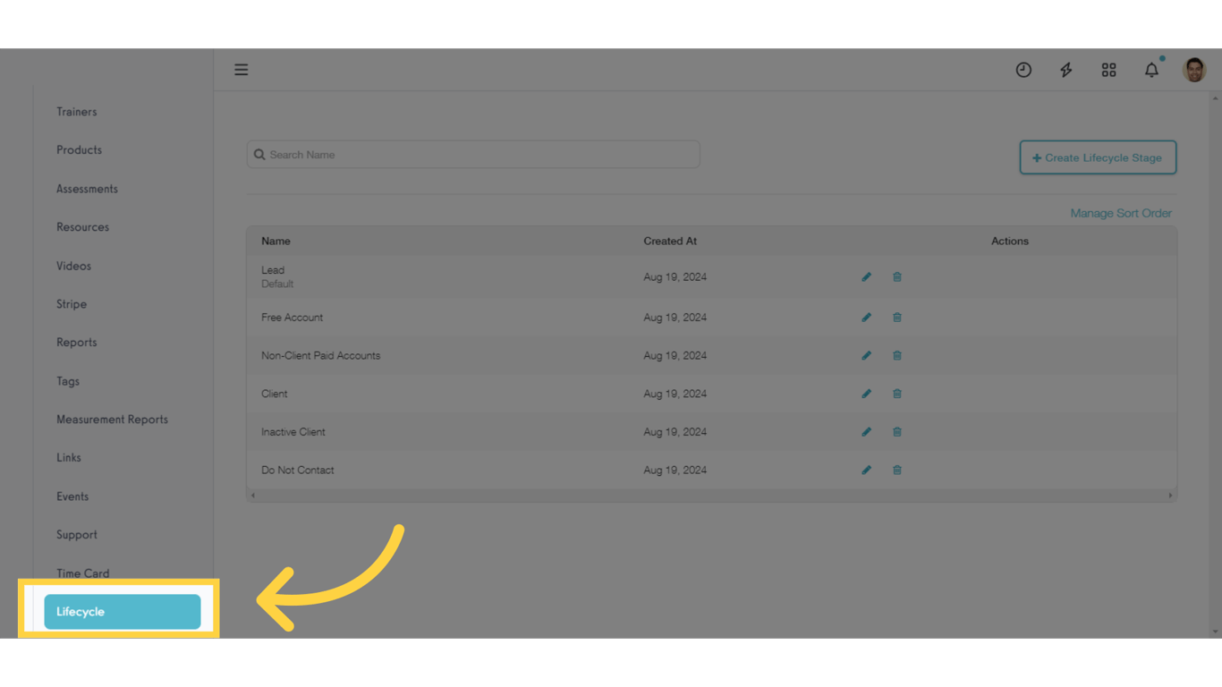 There is a new 'Lifecycle' option under the 'Account' tab where you can customize your Lifecycle Stages.