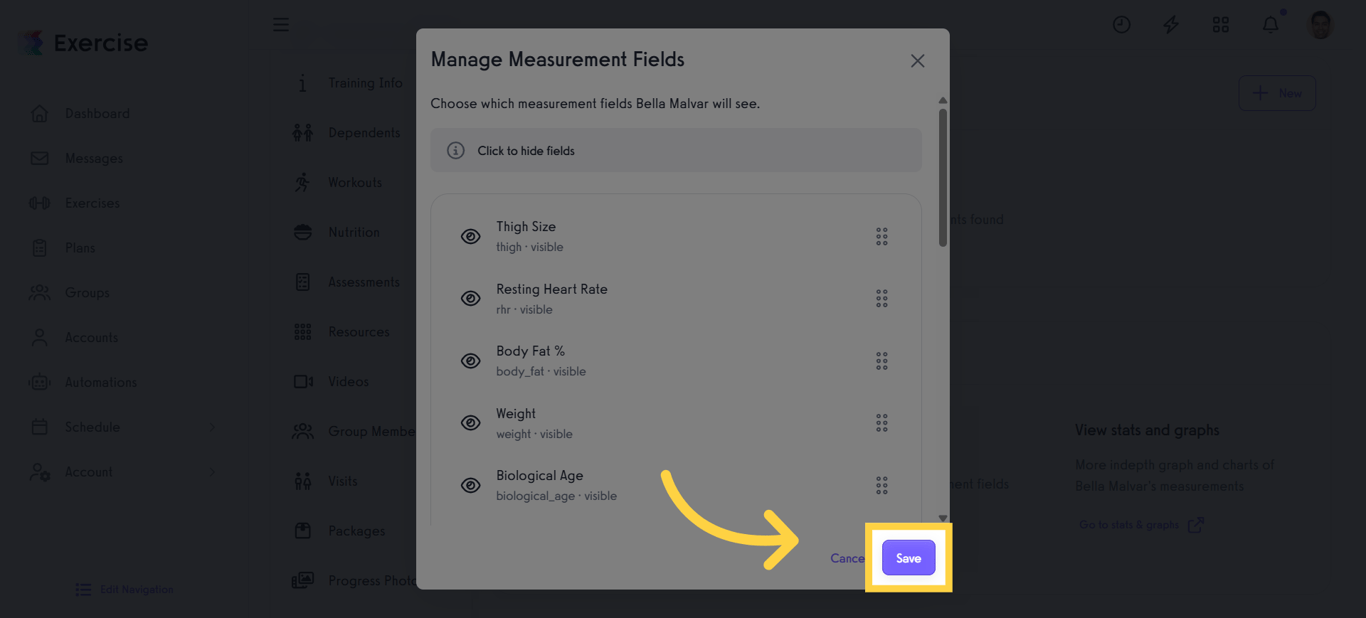 Save Measurement Configuration