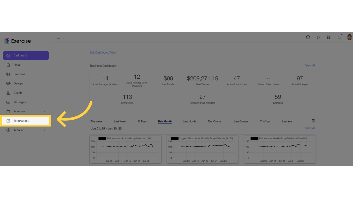 Click 'Automations'.