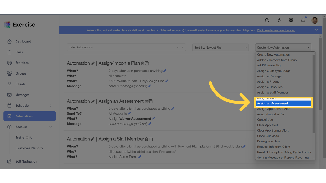 Assign an Assessment