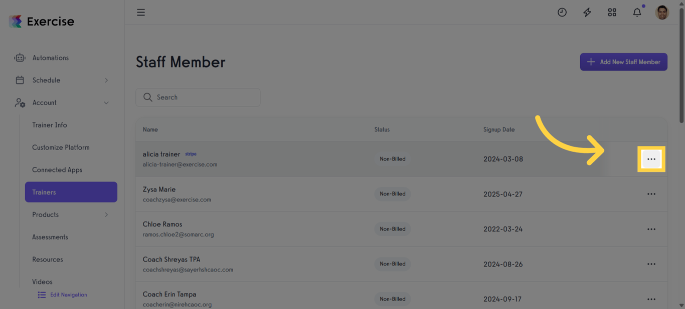 Click the three-dot icon.