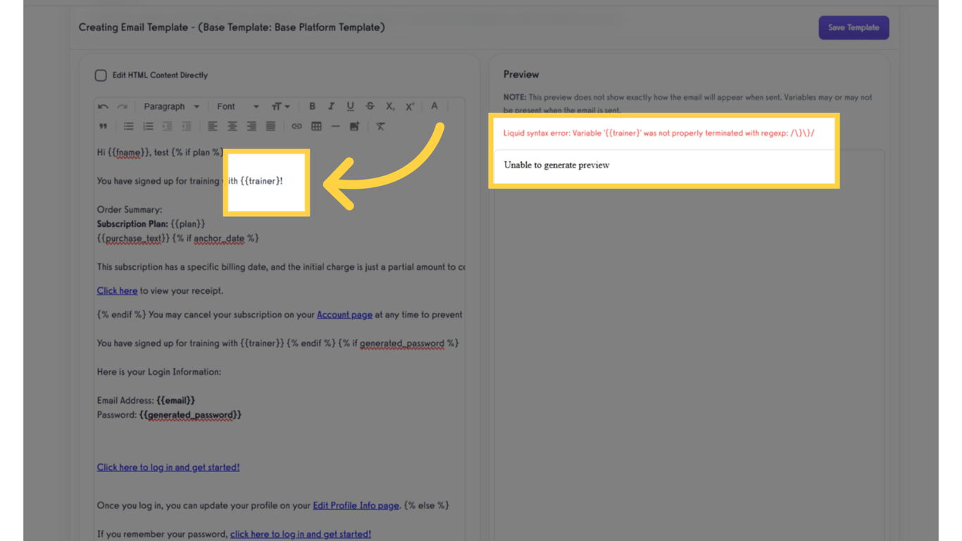 Caution Editing Variables