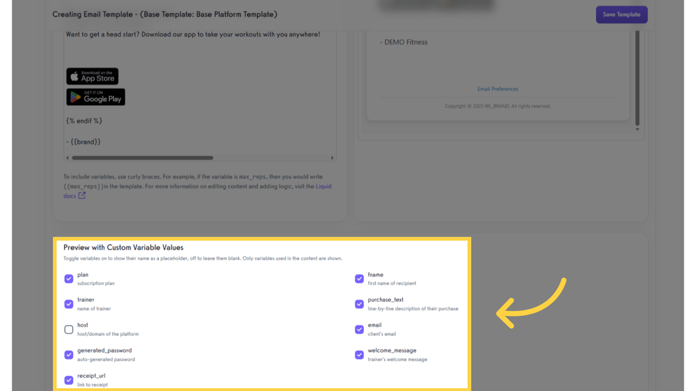 Custom Variable Checkboxes