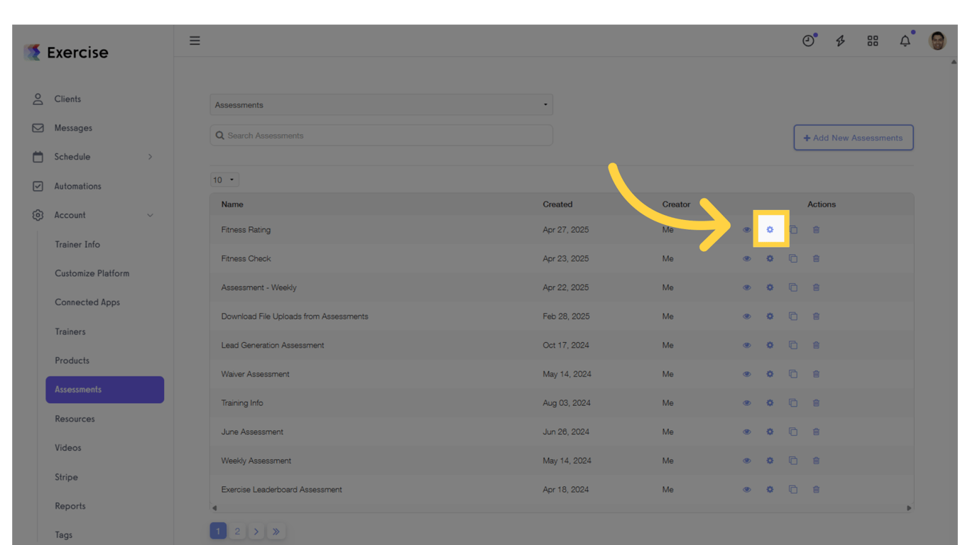 Click on the edit icon.