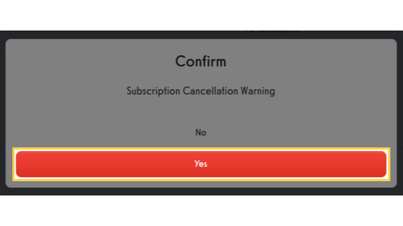 Click “Yes” to confirm group deletion.