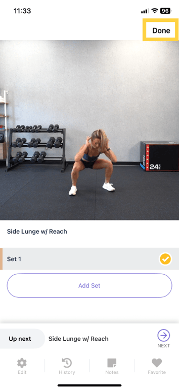 Tap Done