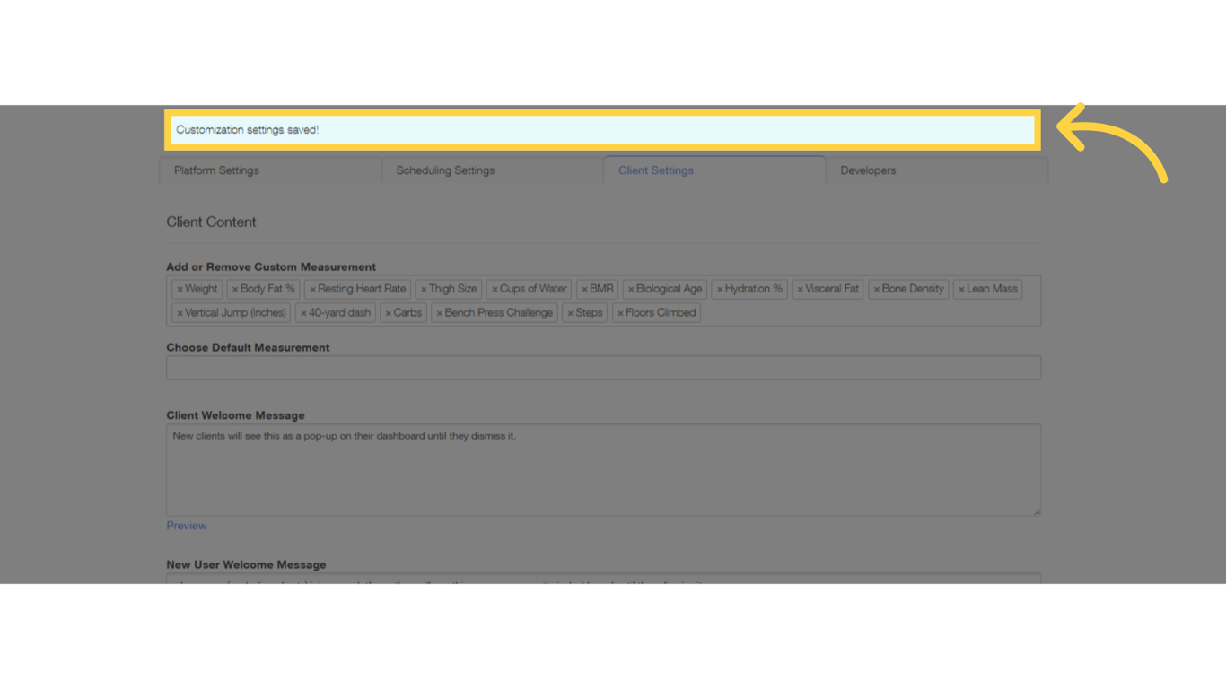Able to save changes successfully.