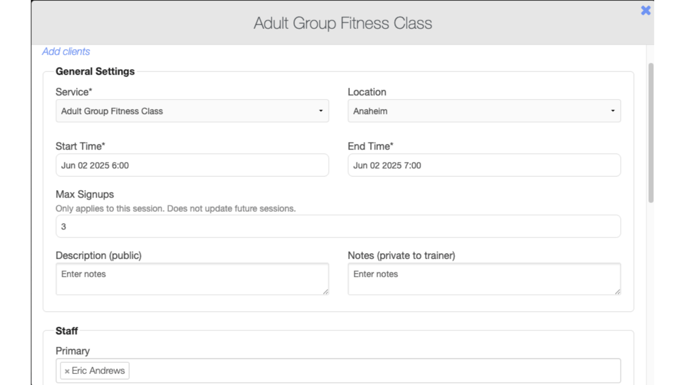 Update settings as needed.