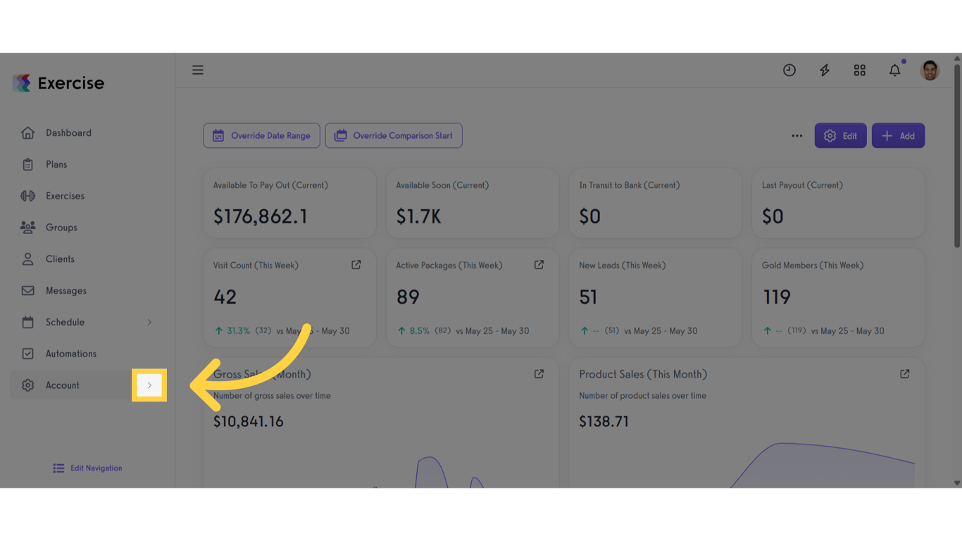 Click the three-dot menu