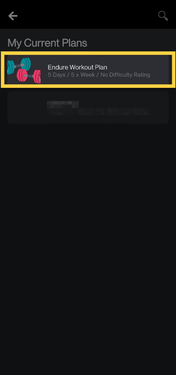 Select an Active Plan