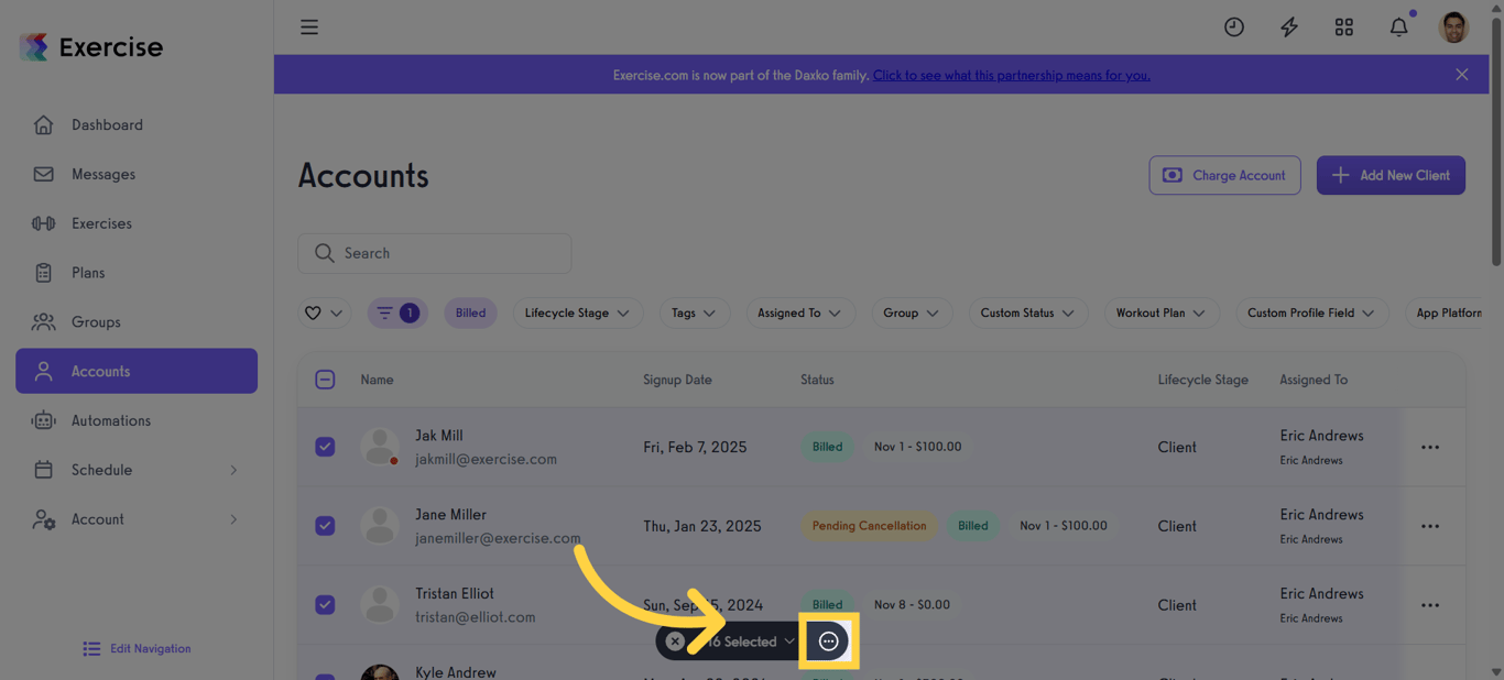 Open the Three-Dot Menu