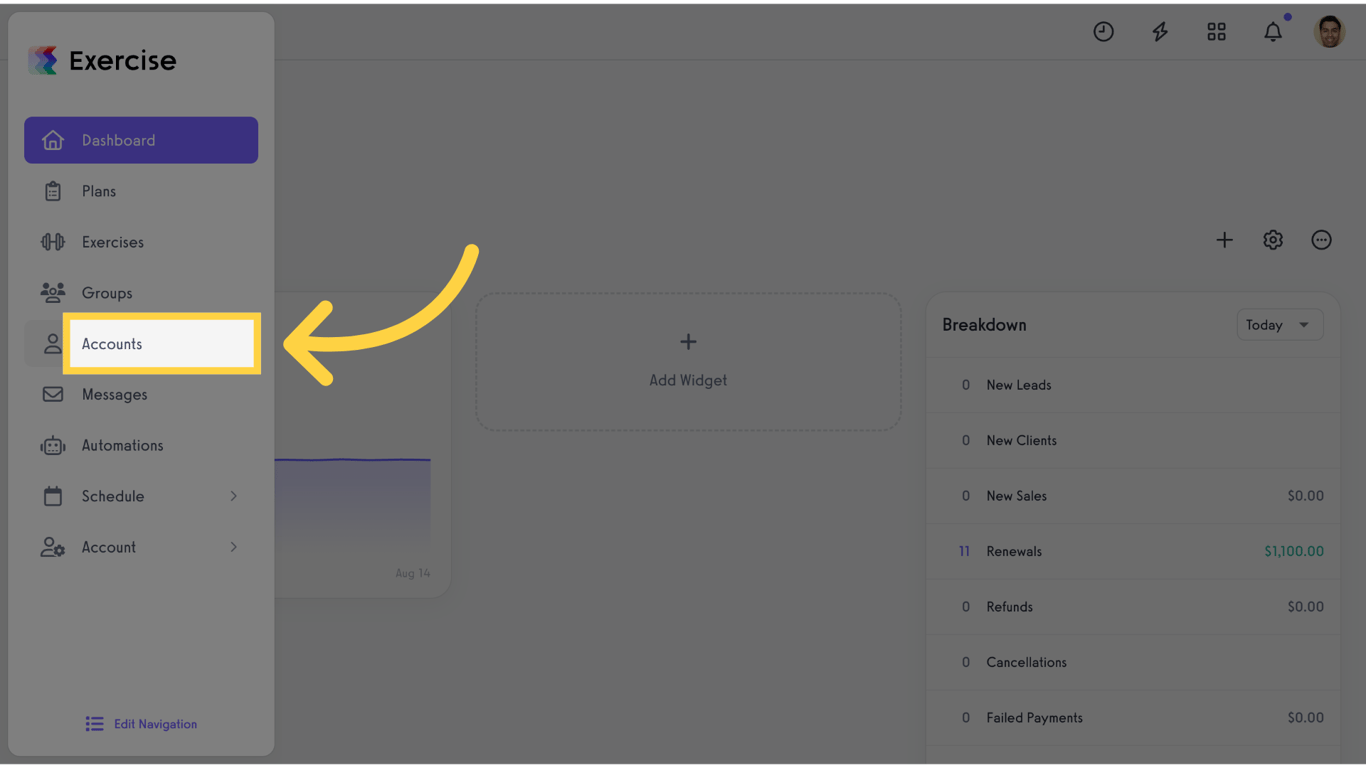 Accounts/Clients List