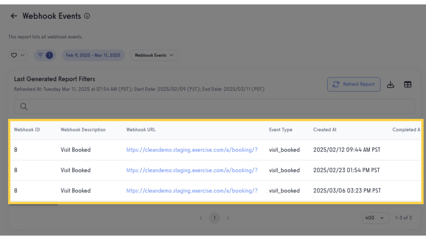 View Generated Report