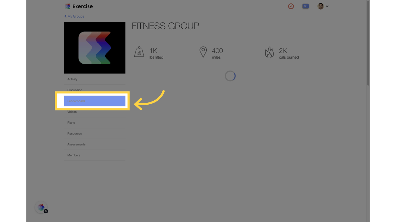Click 'Leaderboard' tab.