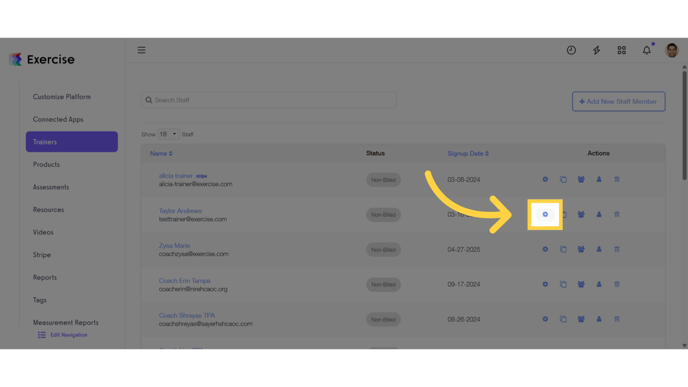 Manage a Staff Member
