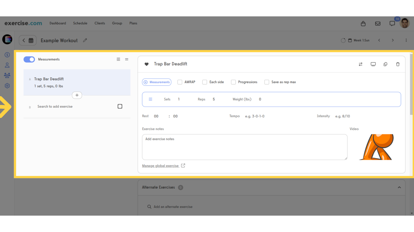 You can build the same workouts in both Flex Plans and Week Plans.