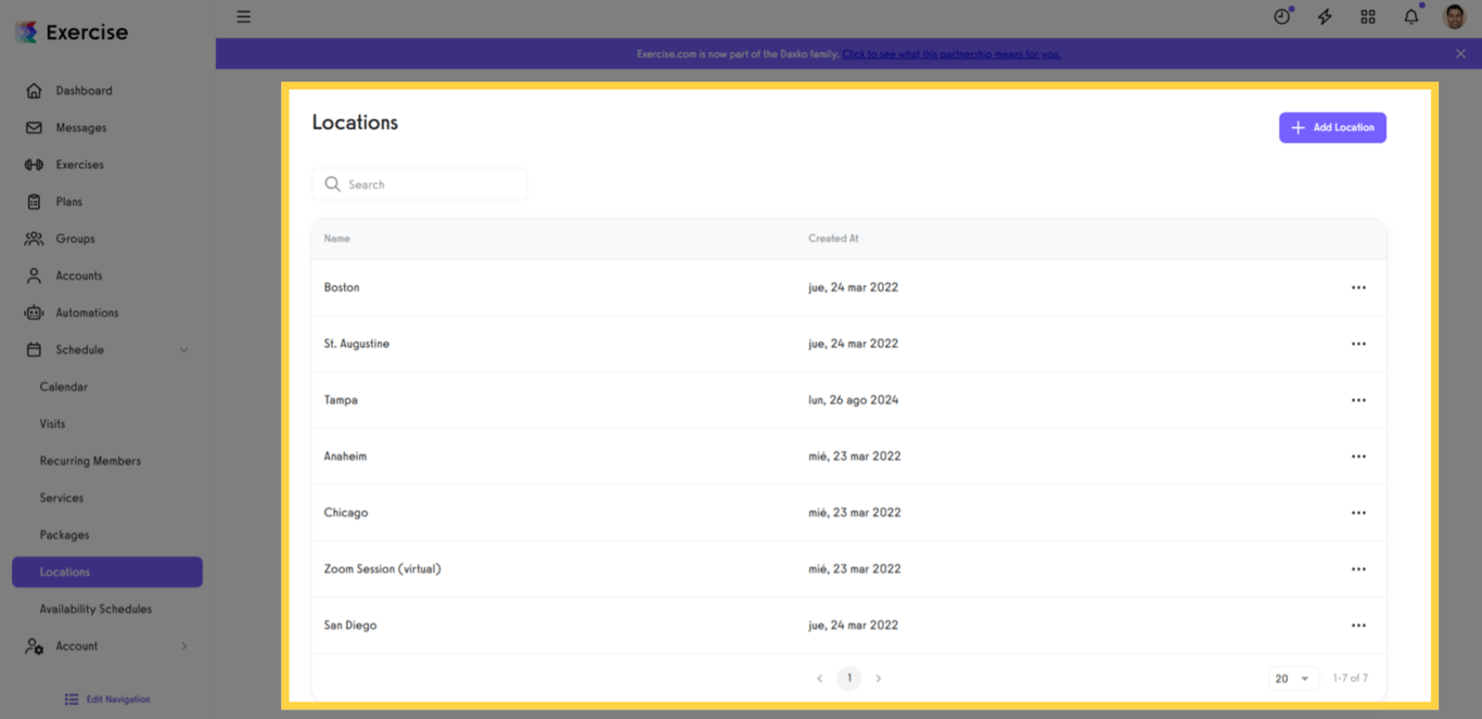 Location details editor